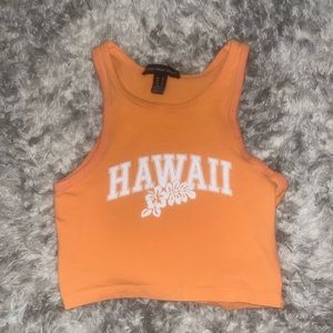 orange Steeetwear Society crop top size m